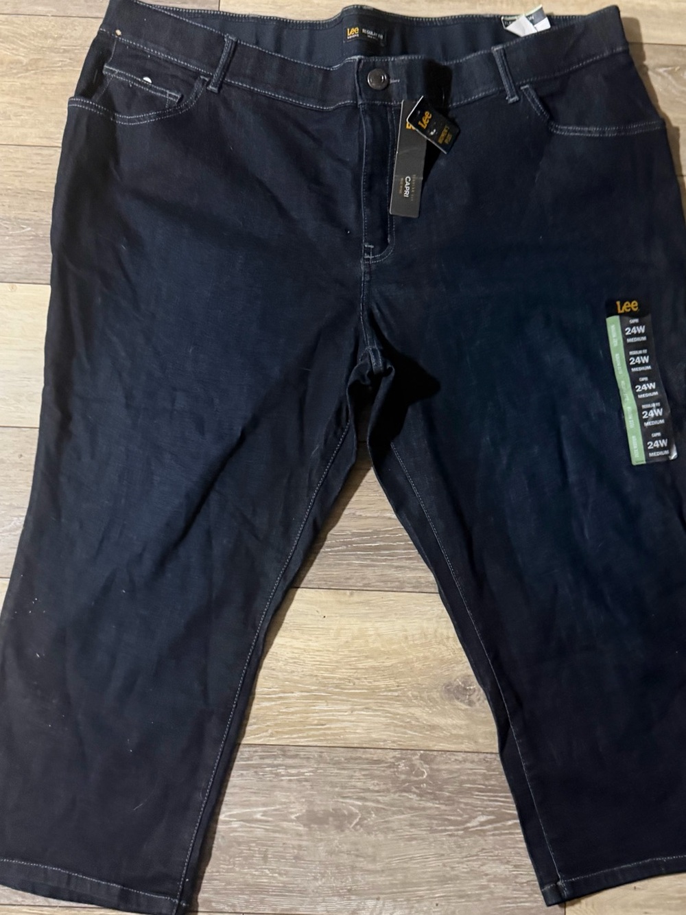 Lee Men's Dark Black Relaxed Stretch Jeans